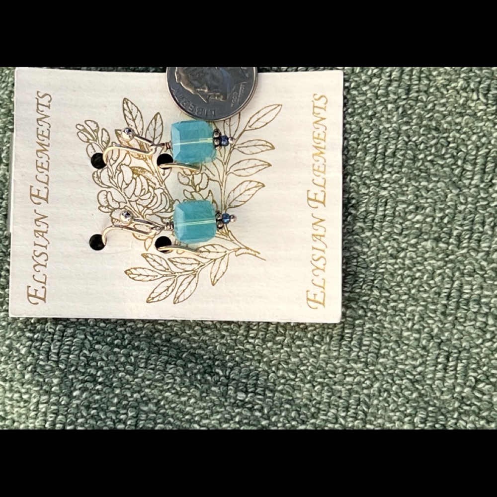Swarovski Crystal and Sterling Earrings